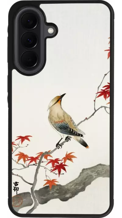 Coque Samsung Galaxy A37 - Silicone rigide noir Japanese Bird