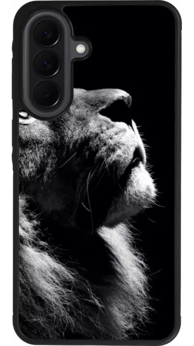 Coque Samsung Galaxy A37 - Silicone rigide noir Lion looking up