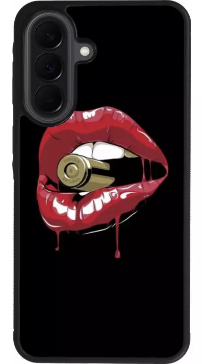 Coque Samsung Galaxy A37 - Silicone rigide noir Lips bullet