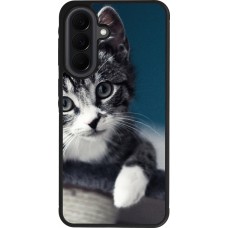 Coque Samsung Galaxy A37 - Silicone rigide noir Meow 23