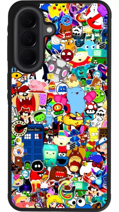 Coque Samsung Galaxy A37 - Silicone rigide noir Mixed cartoons