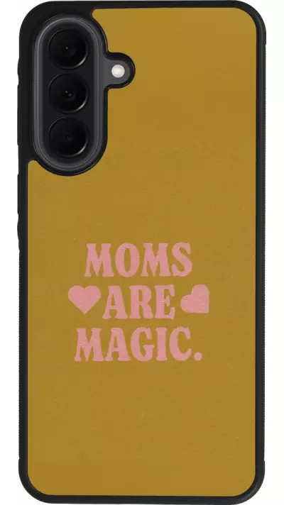 Coque Samsung Galaxy A37 - Silicone rigide noir Mom 2026 Are Magic