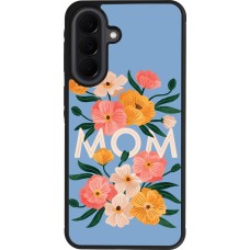 Coque Samsung Galaxy A37 - Silicone rigide noir Mom 2026 Flowers