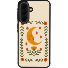 Coque Samsung Galaxy A37 - Silicone rigide noir Half moon stamp 2026