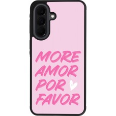 Coque Samsung Galaxy A37 - Silicone rigide noir More amor porfavor