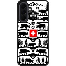 Coque Samsung Galaxy A37 - Silicone rigide noir Poya Suisse 3