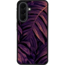 Coque Samsung Galaxy A37 - Silicone rigide noir Purple Light Leaves