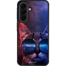 Coque Samsung Galaxy A37 - Silicone rigide noir Red Blue Cat Glasses
