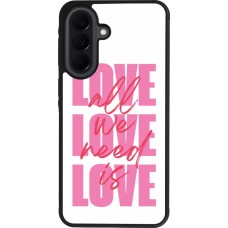 Coque Samsung Galaxy A37 - Silicone rigide noir Saint Valentines Day 26 Love all we need is