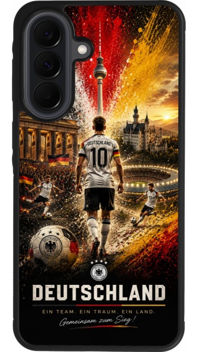 Samsung Galaxy A37 Case Hülle - Silikon schwarz Fussball Deutschland splash 2026