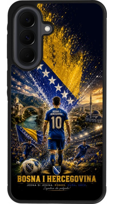 Samsung Galaxy A37 Case Hülle - Silikon schwarz Fussball Bosnien und Herzegowina splash 2026