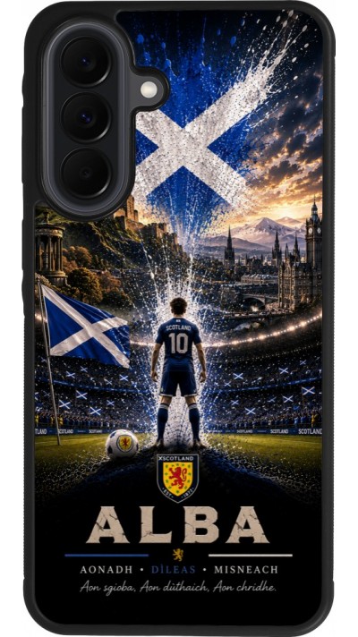 Samsung Galaxy A37 Case Hülle - Silikon schwarz Fussball Schottland splash 2026