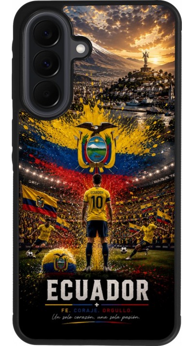 Samsung Galaxy A37 Case Hülle - Silikon schwarz Fussball Ecuador splash 2026