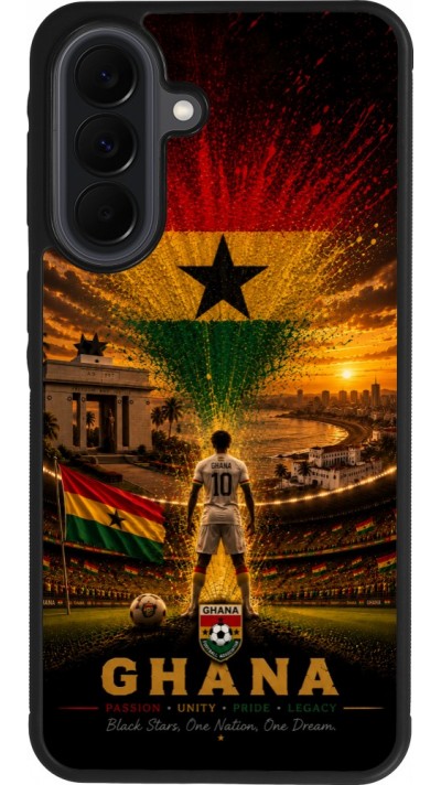 Samsung Galaxy A37 Case Hülle - Silikon schwarz Fussball Ghana splash 2026