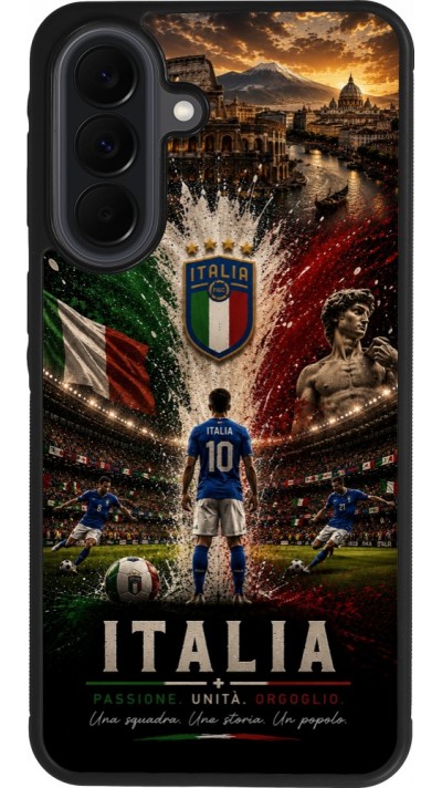 Samsung Galaxy A37 Case Hülle - Silikon schwarz Fussball Italien splash 2026