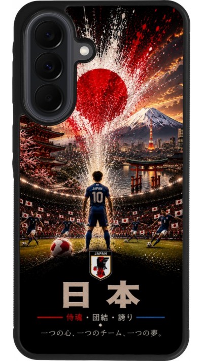 Samsung Galaxy A37 Case Hülle - Silikon schwarz Fussball Japan splash 2026