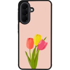 Coque Samsung Galaxy A37 - Silicone rigide noir Spring 23 tulip trio