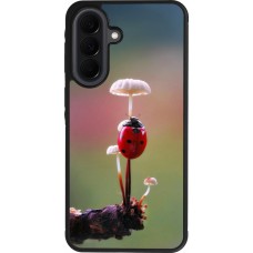 Coque Samsung Galaxy A37 - Silicone rigide noir Ladybird on a mushroom Spring 2026