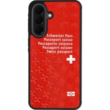 Coque Samsung Galaxy A37 - Silicone rigide noir Swiss Passport