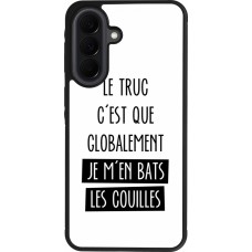 Coque Samsung Galaxy A37 - Silicone rigide noir Le truc globalement bats les couilles