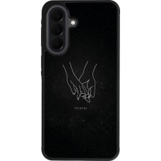 Coque Samsung Galaxy A37 - Silicone rigide noir Valentine 2023 hands forever