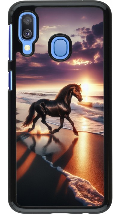 Coque Samsung Galaxy A40 - Cheval majestueux plage