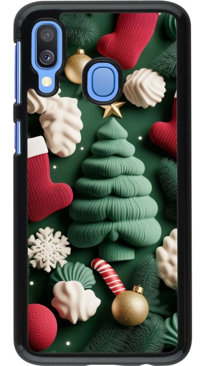 Samsung Galaxy A40 Case Hülle - Christmas 25 Christmas textiles