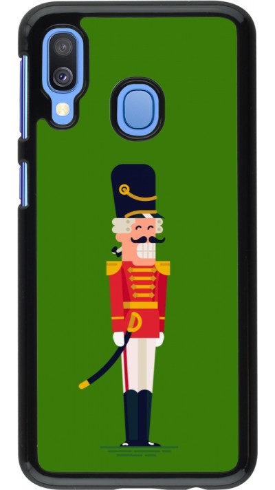 Samsung Galaxy A40 Case Hülle - Christmas 25 Nutcracker Green