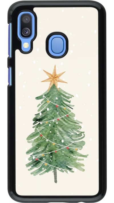 Samsung Galaxy A40 Case Hülle - Christmas 25 Sketch Tree