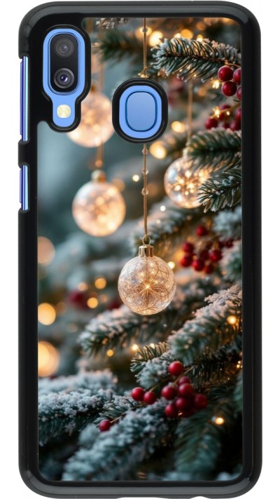 Samsung Galaxy A40 Case Hülle - Christmas 25 Xmas Decorated Tree