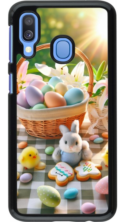 Coque Samsung Galaxy A40 - Easter 2025 Panier Pâques