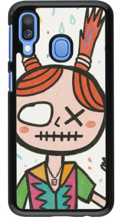 Coque Samsung Galaxy A40 - Little Girl Sketch