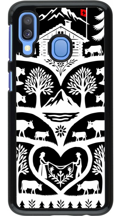 Coque Samsung Galaxy A40 - Poya Suisse 2 noir