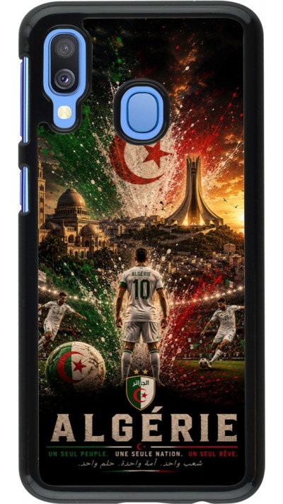 Coque Samsung Galaxy A40 - Football Algérie splash 2026