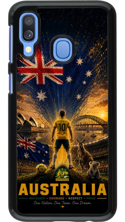 Coque Samsung Galaxy A40 - Football Australie splash 2026
