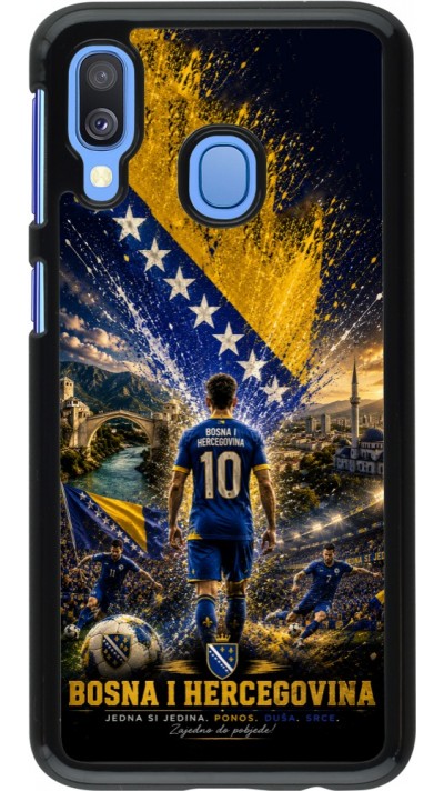 Coque Samsung Galaxy A40 - Football Bosnie-Herzégovine splash 2026