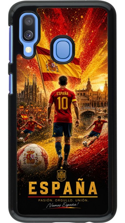 Coque Samsung Galaxy A40 - Football Espagne splash 2026