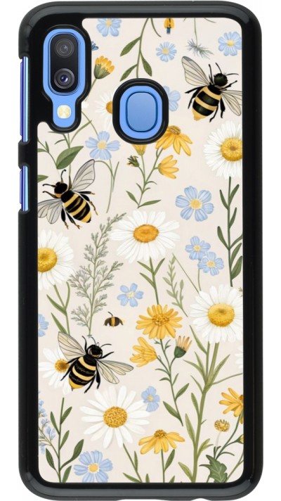 Coque Samsung Galaxy A40 - Pattern bees Spring 2026