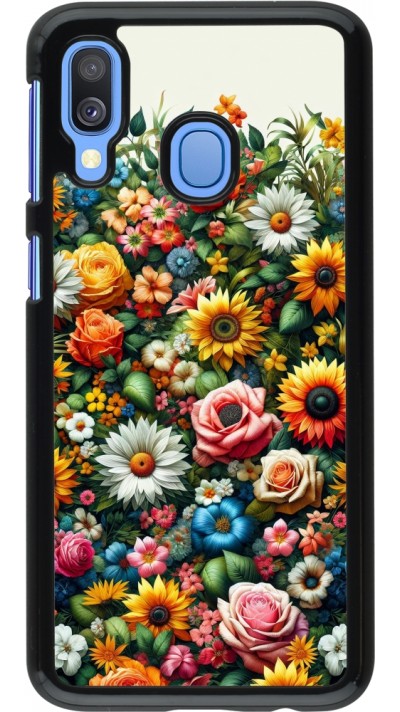 Samsung Galaxy A40 Case Hülle - Sommer Blumenmuster