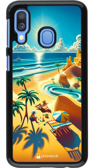 Samsung Galaxy A40 Case Hülle - Sonnenuntergang Brise