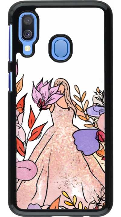 Coque Samsung Galaxy A40 - Taylor Swift Sketch - White