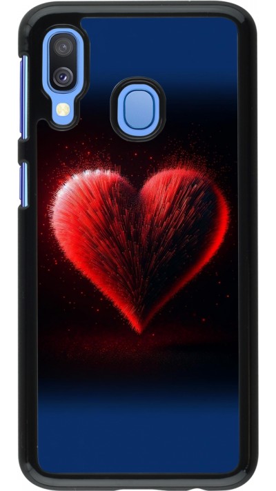 Samsung Galaxy A40 Case Hülle - Valentin 2025 rotes Herz