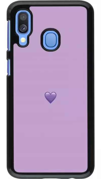 Coque Samsung Galaxy A40 - Valentine 2023 purpule single heart