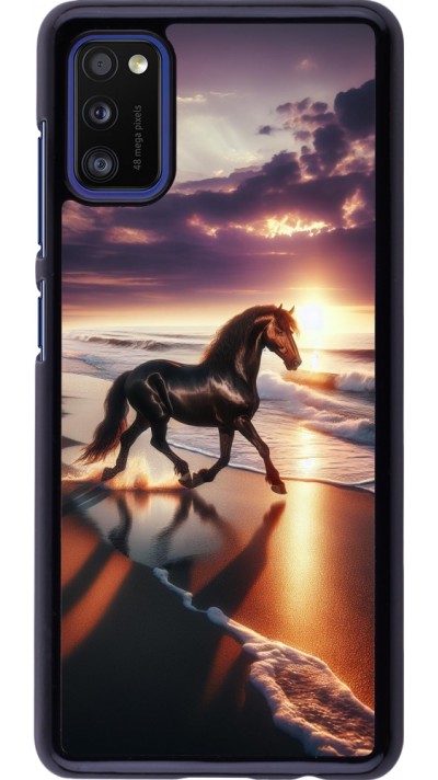 Coque Samsung Galaxy A41 - Cheval majestueux plage