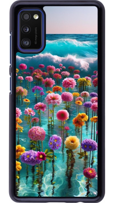 Coque Samsung Galaxy A41 - Flower sea waves