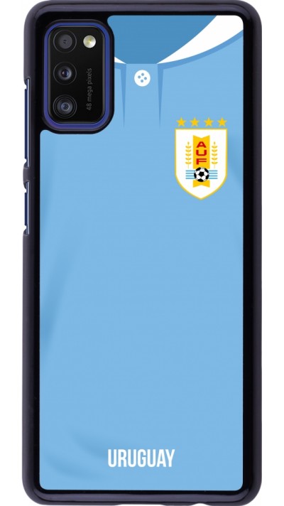 Samsung Galaxy A41 Case Hülle - Uruguay 2022 personalisierbares Fussballtrikot Samsung Galaxy A41 Case Hülle - Uruguay 2022 personalisierbares Fussballtrikot