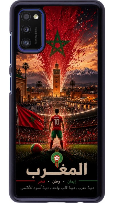 Coque Samsung Galaxy A41 - Football Maroc splash 2026