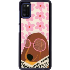 Coque Samsung Galaxy A41 - Dog with newspaper Spring 2026