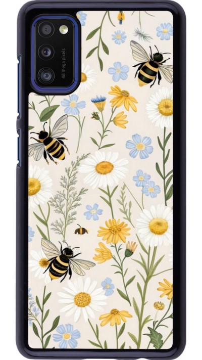 Coque Samsung Galaxy A41 - Pattern bees Spring 2026