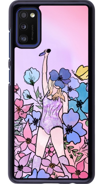 Coque Samsung Galaxy A41 - Taylor Swift Sketch - Pink